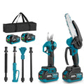 YOFIDRA Brushless Telescoping Pole Electric Chainsaw Scissors 3 IN 1 Garden Tree Pruning Power Tool For Makita 18V-21V Battery