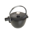 Staub 1.1L / 1.16-Qt Black Teapot