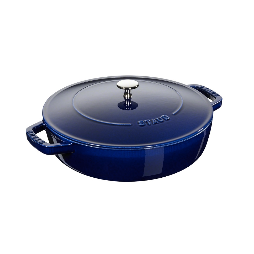 Staub Round 3.8L / 4-Qt Dark Blue Braiser