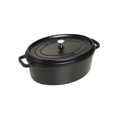 Staub Oval 5.5L / 5.8-Qt Black Cocotte