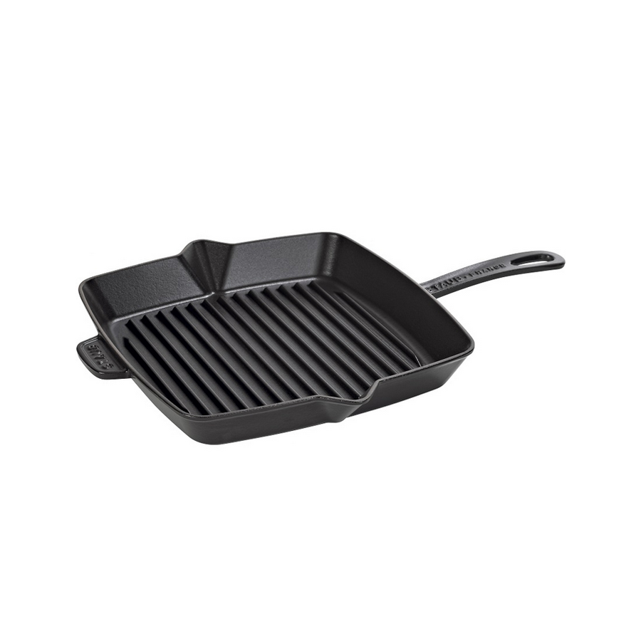 Staub Square 10" Grill Pan Black